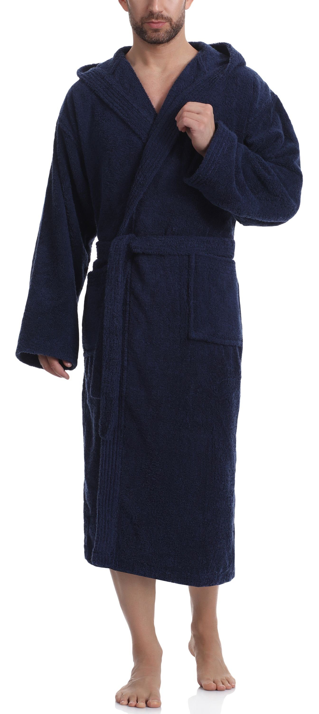 Herren Bademantel Aus Baumwolle - Frottee Waffelpiqué 425gsm Ladeheid